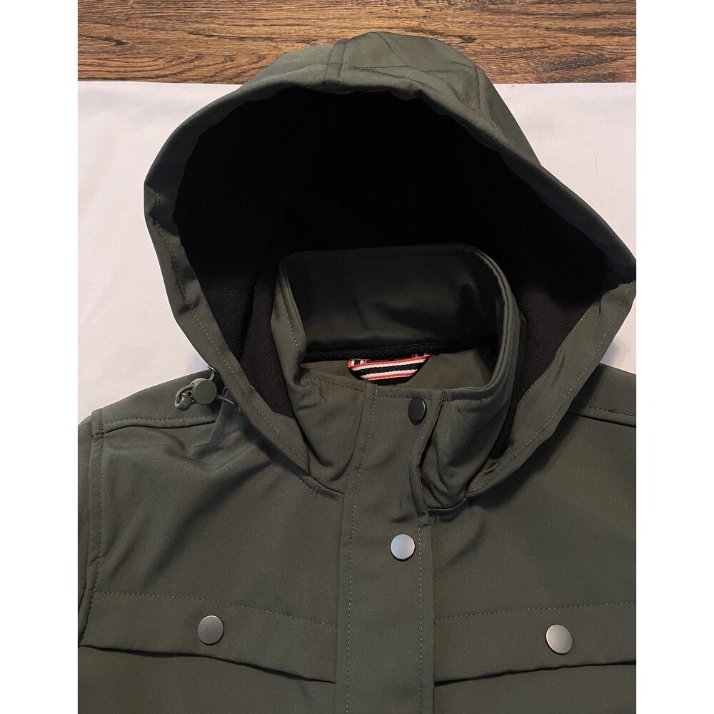 NWT - Hunter Hooded Water Resistant (Kate) Rain Coat Olive Green Sz S ($199.00) - Picture 8 of 16
